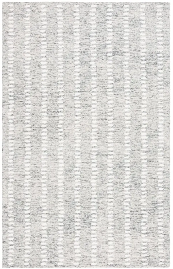 ABSTRACT Hand Tufted 4' x 6' area rug