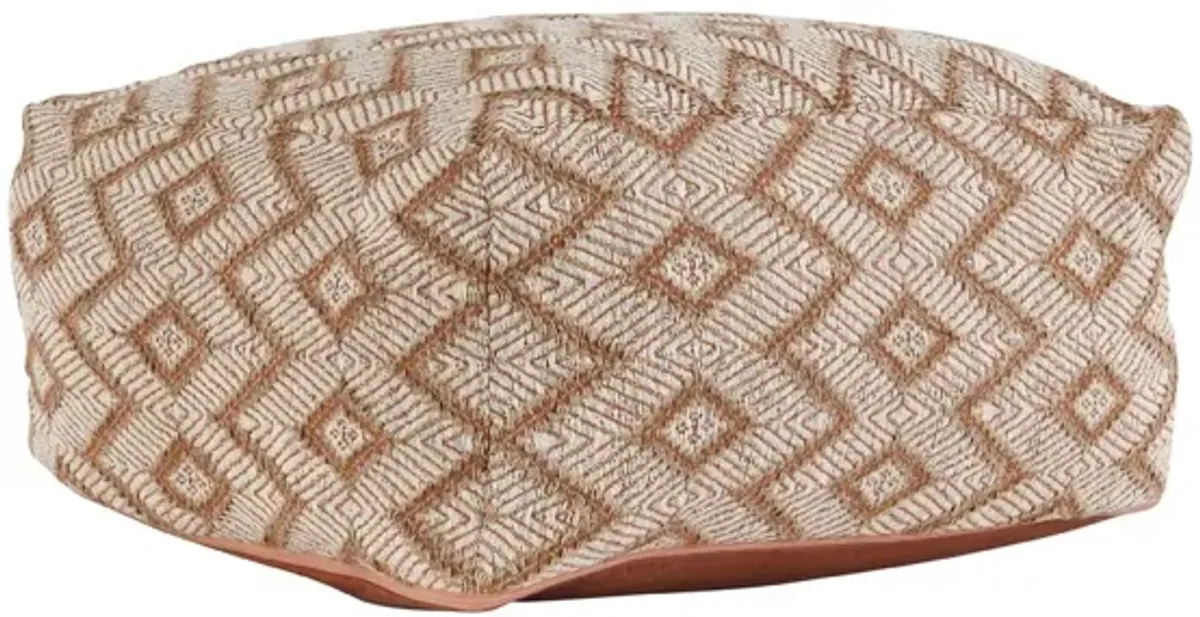 Volt Terra Cotta/Ivory Pouf 