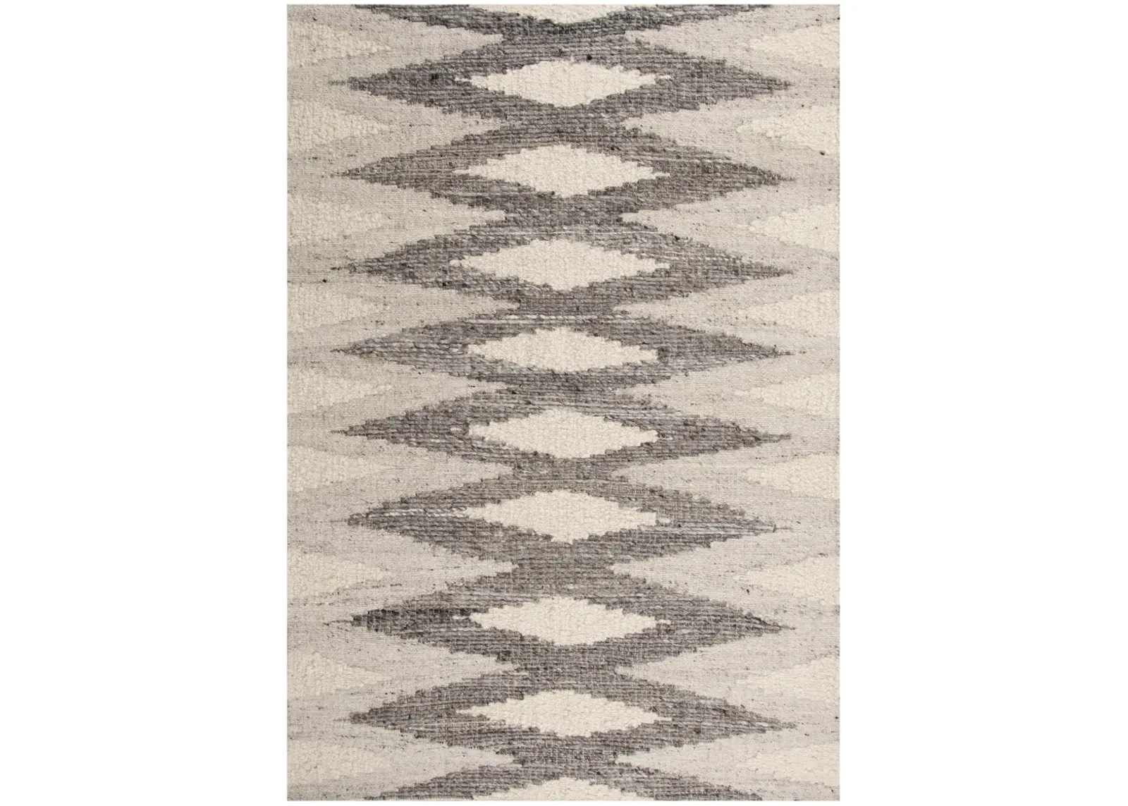 Nova Silver/Gray  Hand Spun Wool/Cotton 9'x12' Rectangle Rug