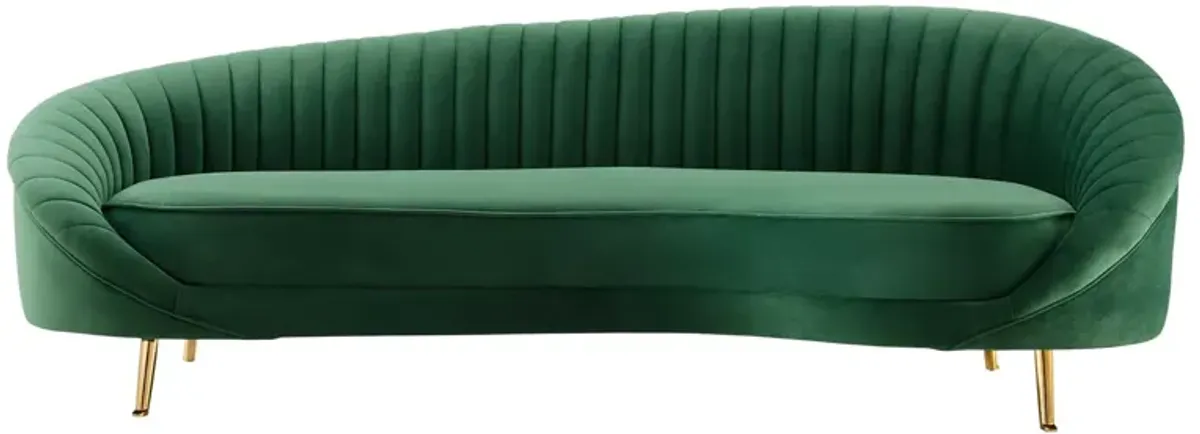 Camber Channel Tufted Performance Velvet Sofa