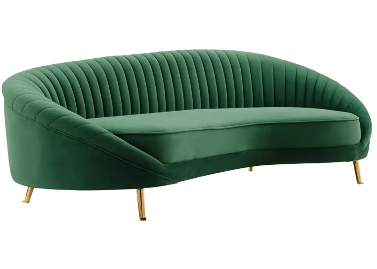 Camber Channel Tufted Performance Velvet Sofa