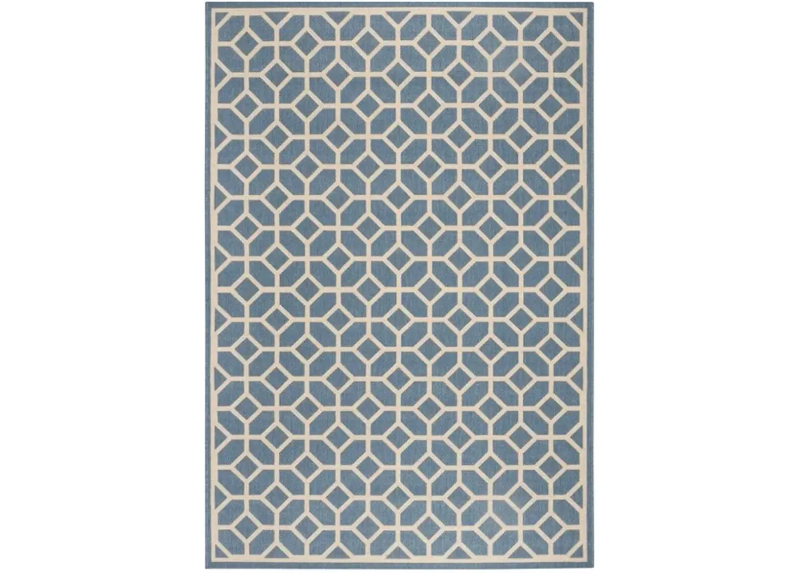 LINDEN 127 Collection LND127M-5 Blue / Creme 5'-3" X 7'-6"