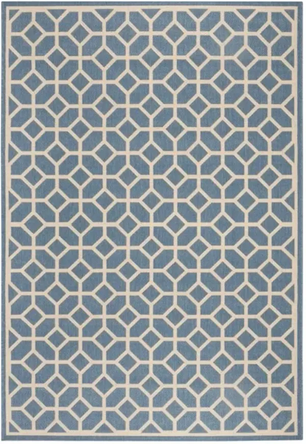 LINDEN 127 Collection LND127M-5 Blue / Creme 5'-3" X 7'-6"