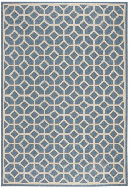 LINDEN 127 Collection LND127M-5 Blue / Creme 5'-3" X 7'-6"