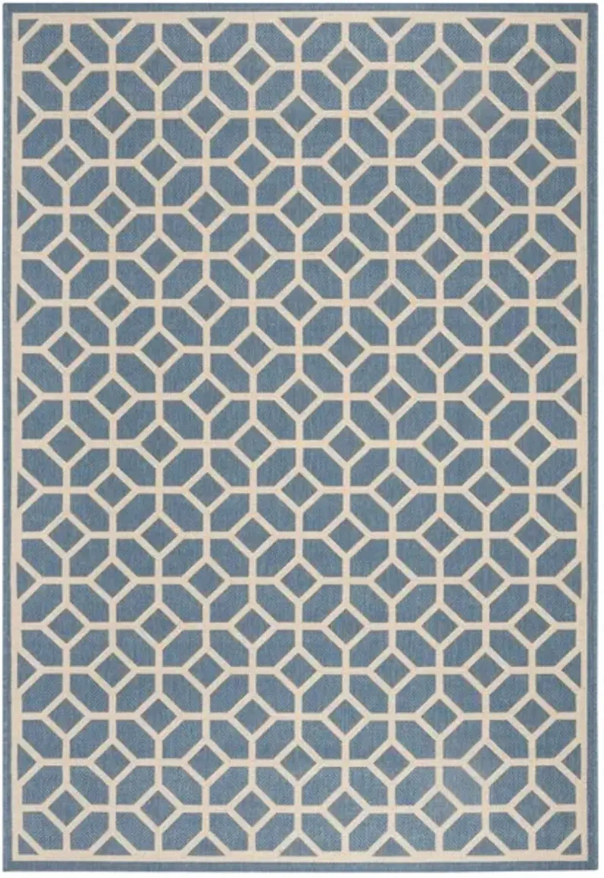 LINDEN 127 Collection LND127M-5 Blue / Creme 5'-3" X 7'-6"