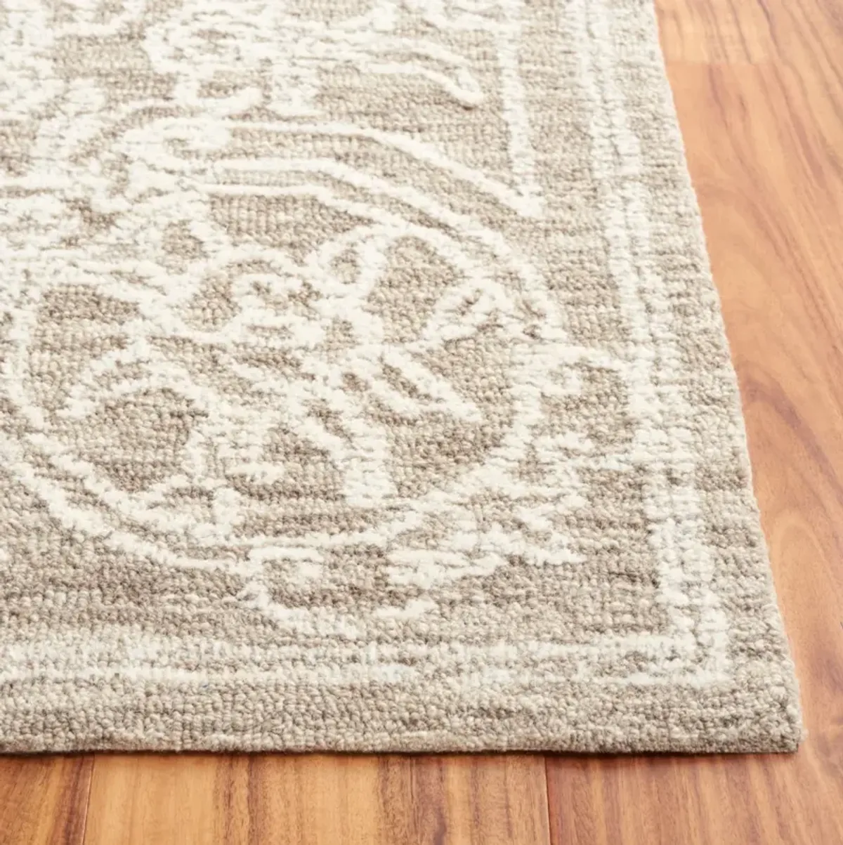 EBONY 309 IVORY  6' x 6' Square Square Rug