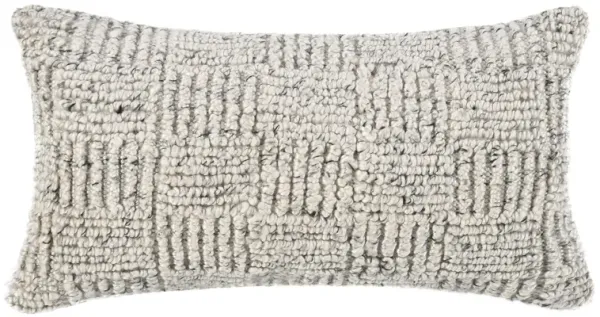 Shades 14"xx26" Recycled Fabric Fabric Throw Pillow, Ivory