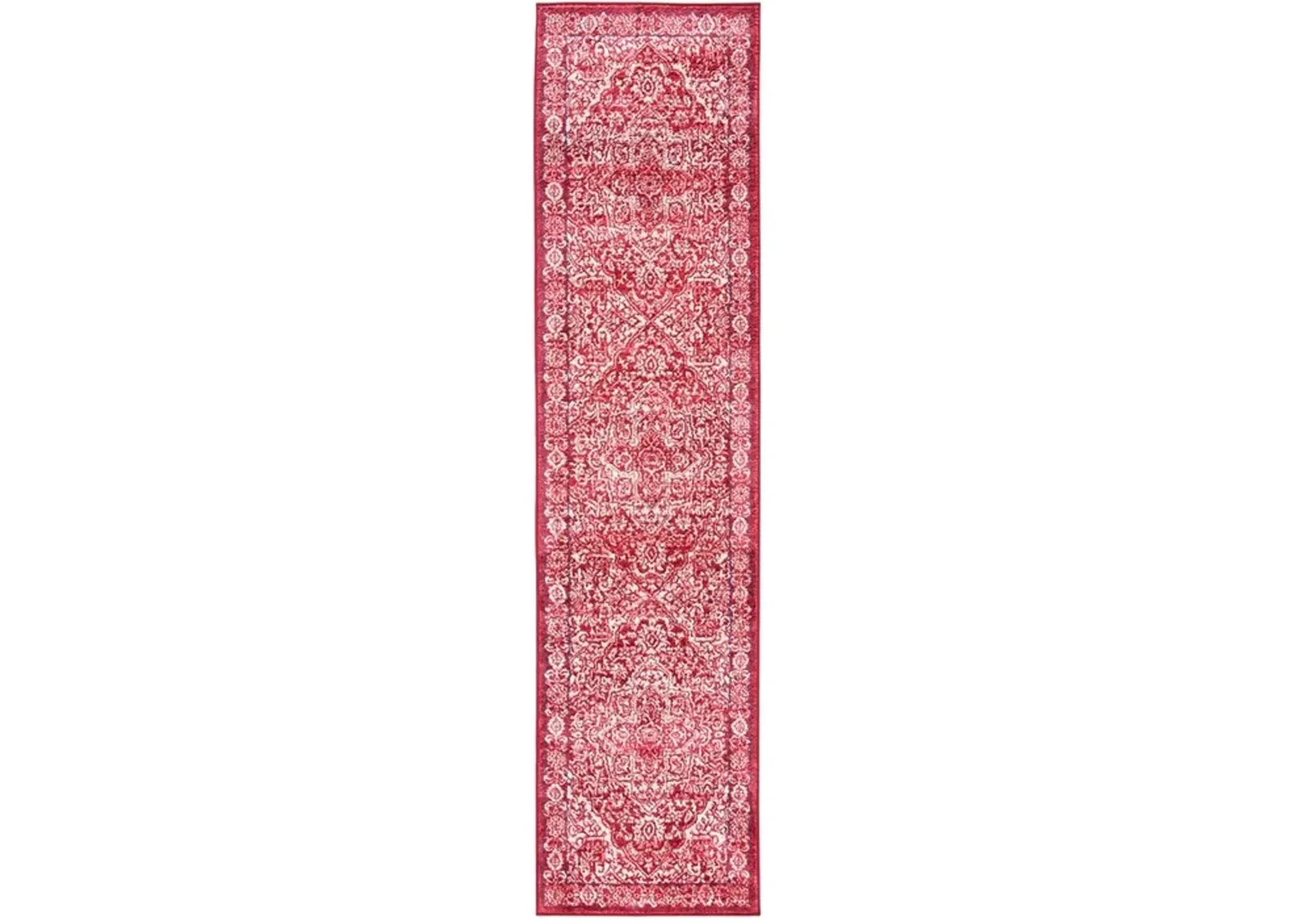 Brentwood 832 Red / Ivory 2' X 4' Accent Powerloomed Rug