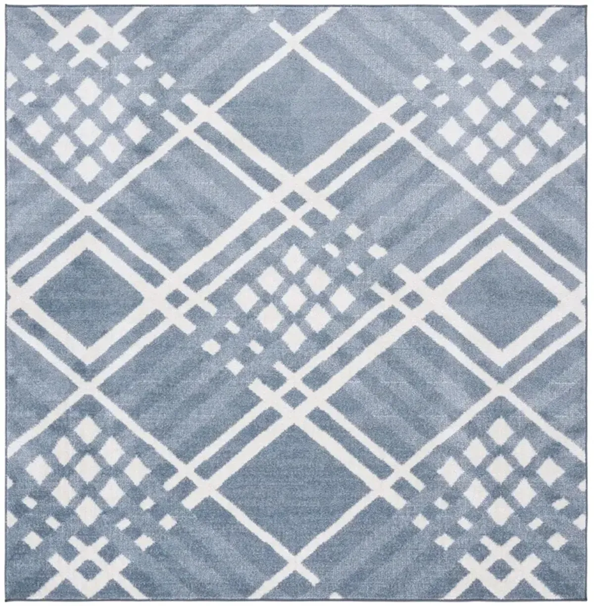BLAIR WASHABLE 228 Blue 6'-7' X 6'-7' Square Square Rug