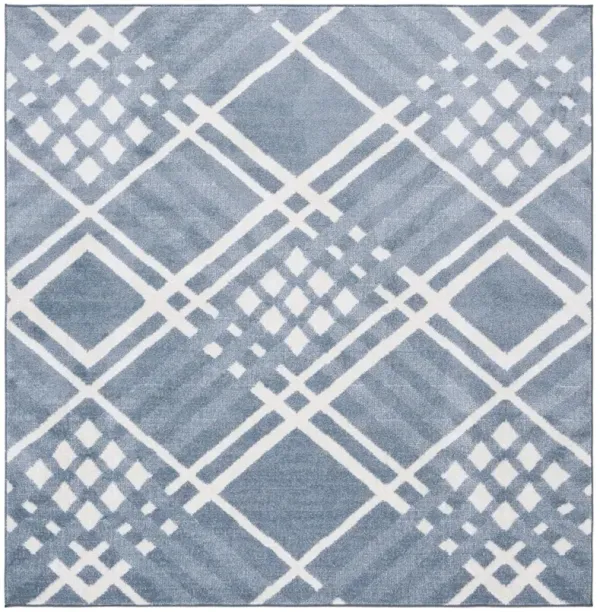 BLAIR WASHABLE 228 Blue 6'-7' X 6'-7' Square Square Rug