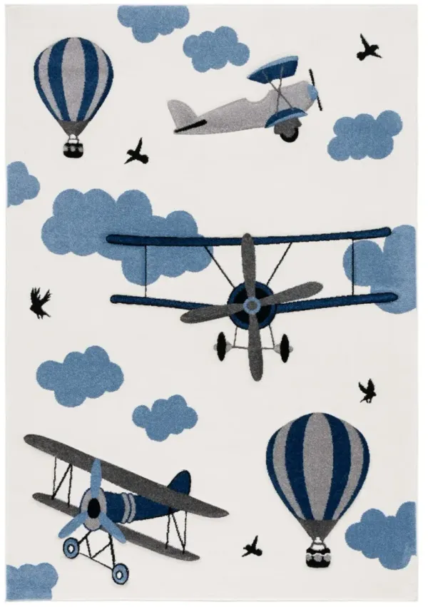 CAROUSEL KIDS 137 IVORY  5'-3' x 7'-6' Medium Rectangle Rug