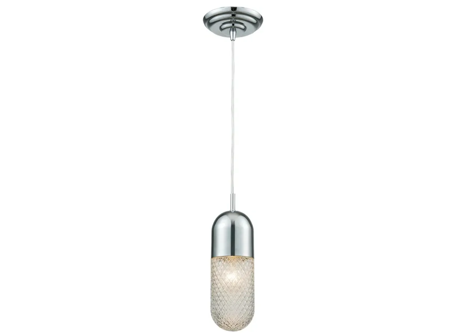 Capsula 4" Wide 1-Light Mini Pendant - Polished Chrome