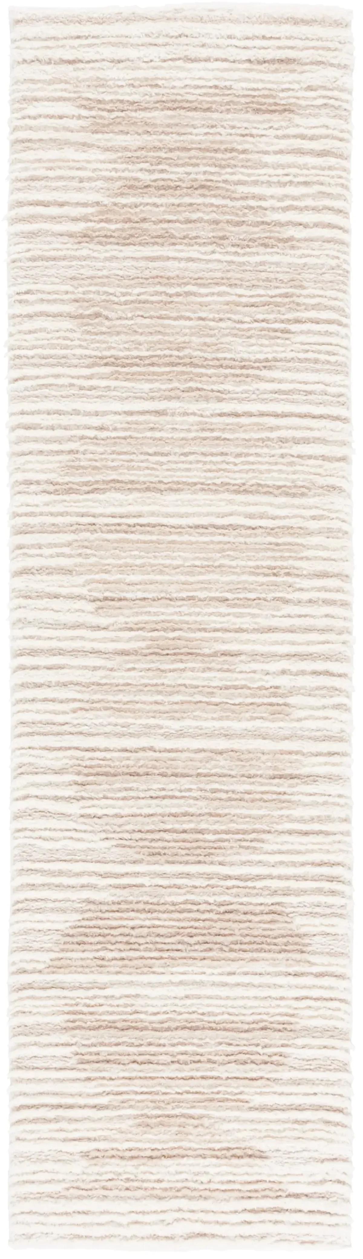 SEATTLE SHAG 911 IVORY  2'-3' x 8' Runner Rug