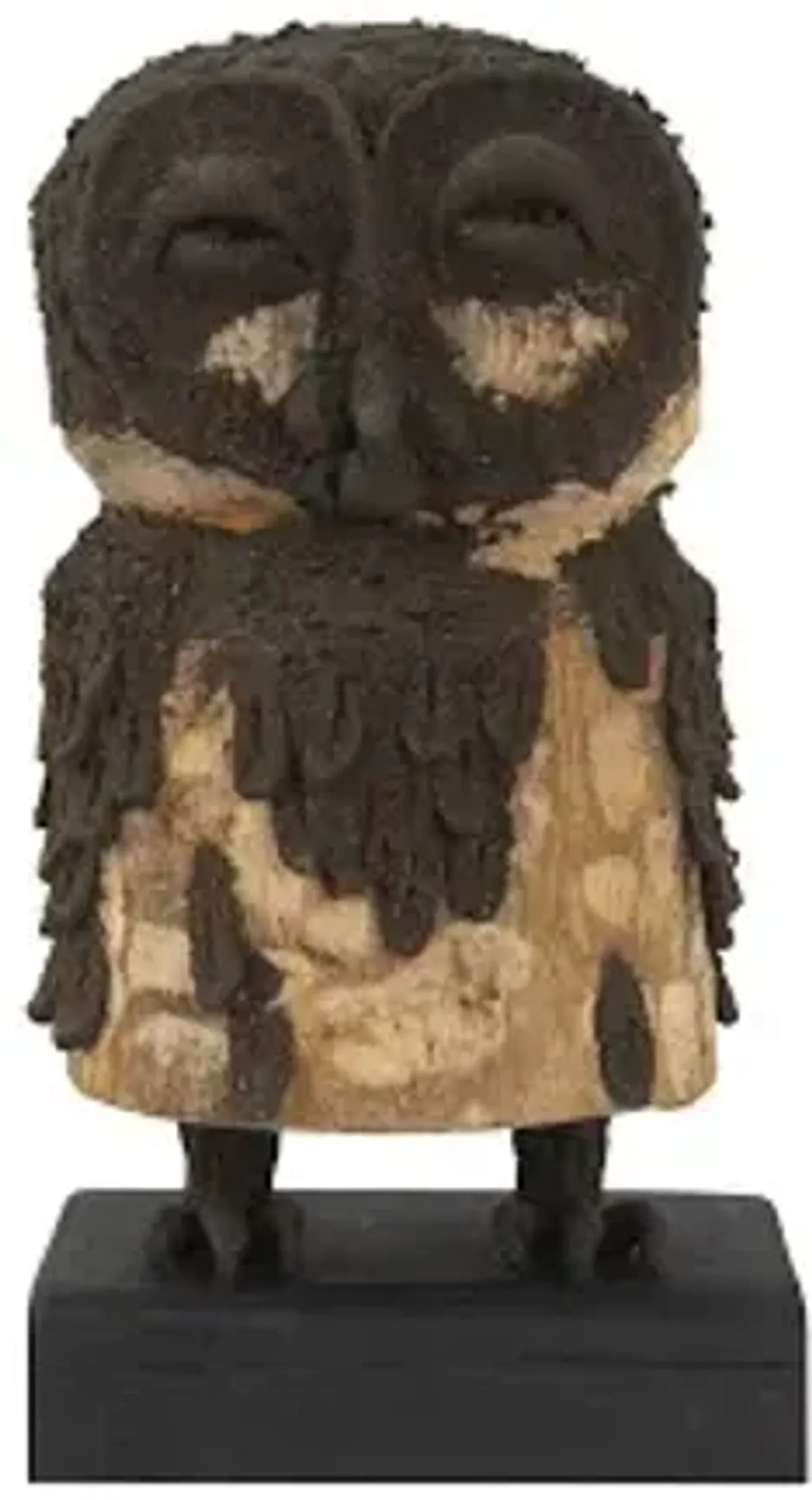 girl owl, carved animal