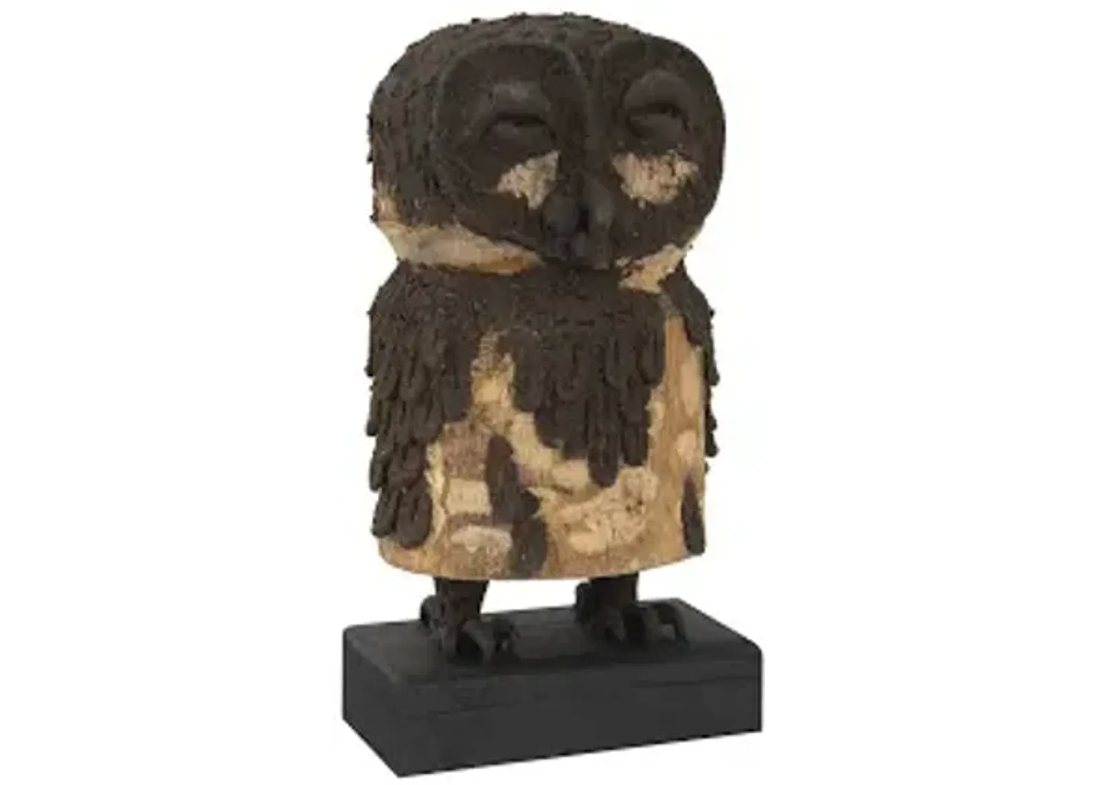 girl owl, carved animal