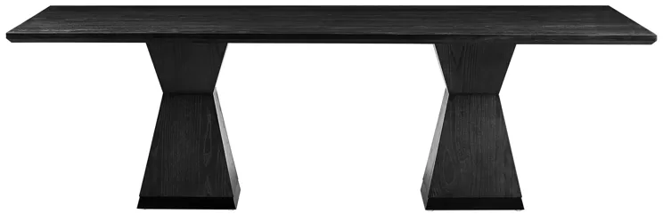 Nolan Black Wood Dining Table