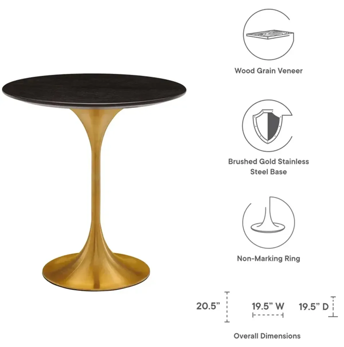Lippa 20" Round Side Table