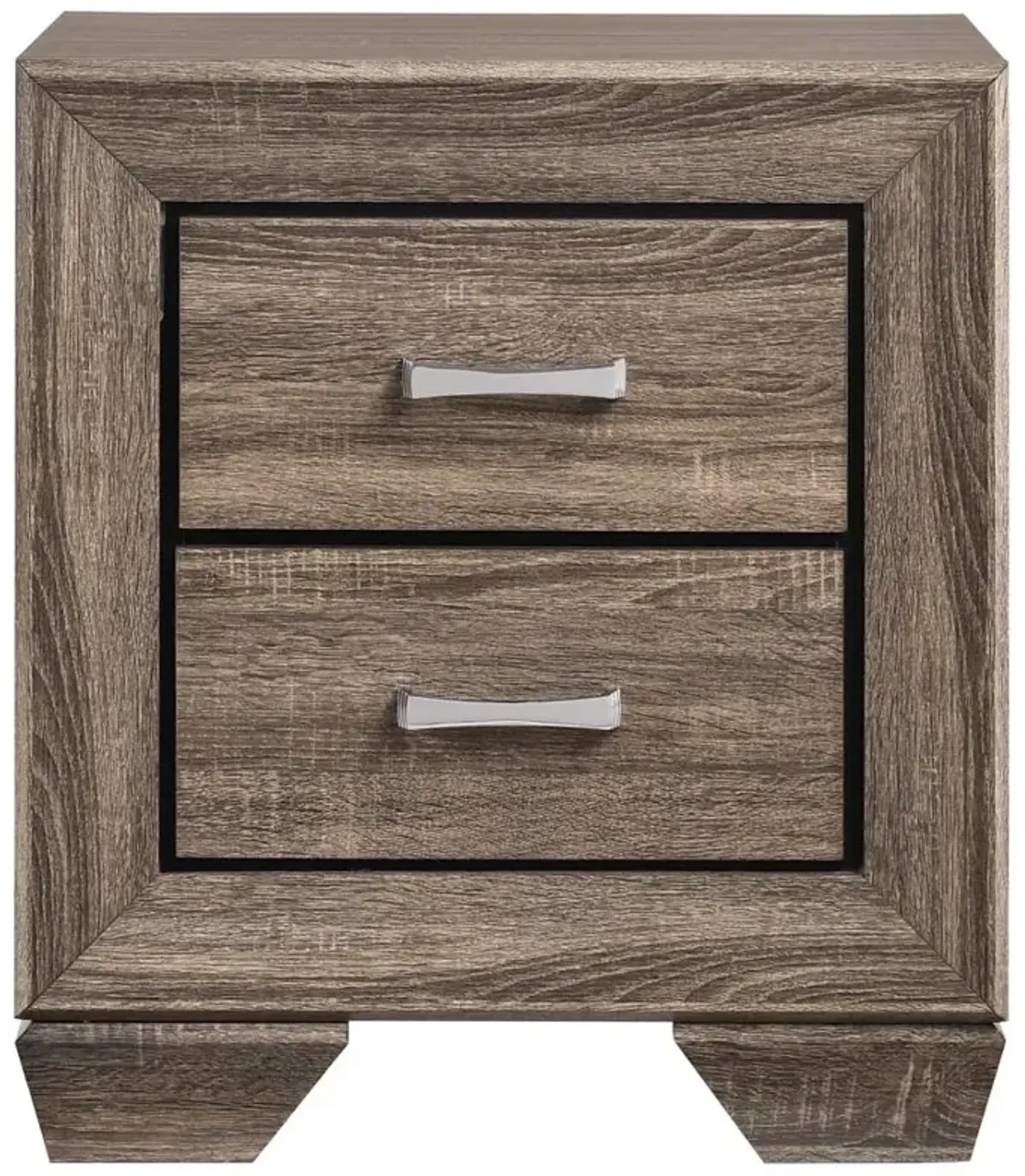 Kauffman 2-drawer Nightstand Washed Taupe