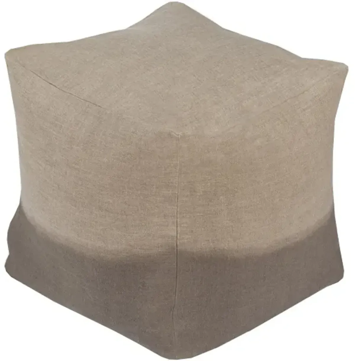 Dip Dyed 18"H x 18"W x 18"D Pouf