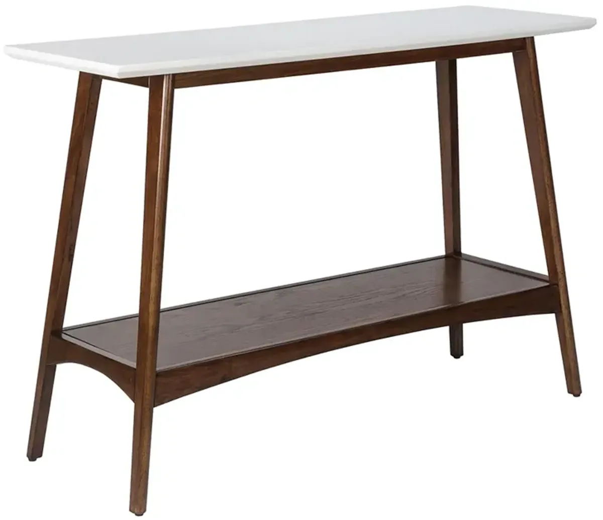 Madison Park Parker Off-White/Pecan Console