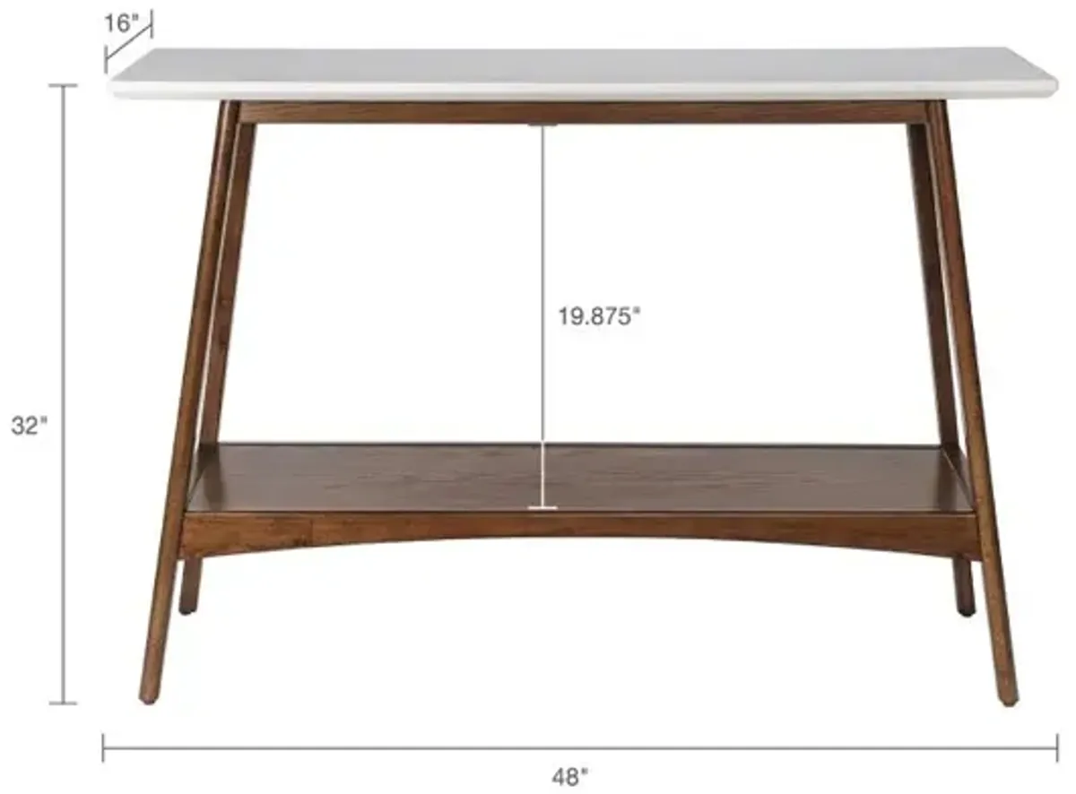 Madison Park Parker Off-White/Pecan Console