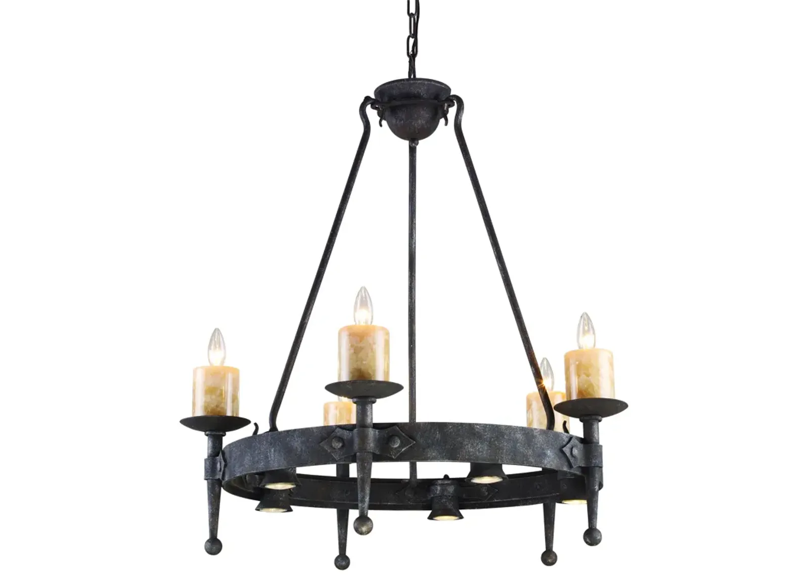 Cambridge 33" Wide 5-Light Chandelier - Moonlit Rust