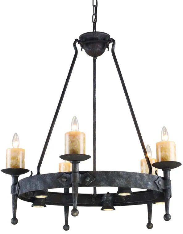 Cambridge 33" Wide 5-Light Chandelier - Moonlit Rust