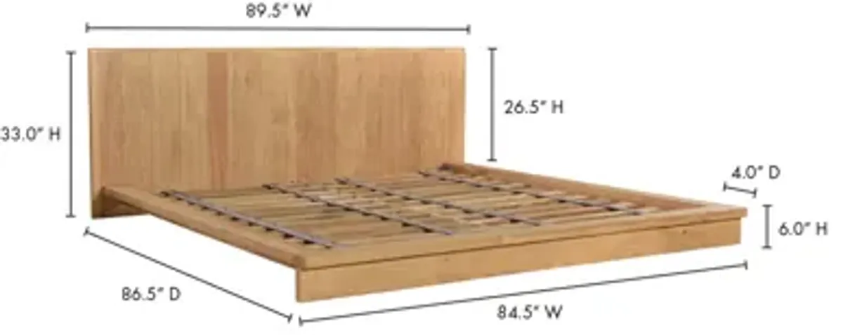 PLANK KING BED