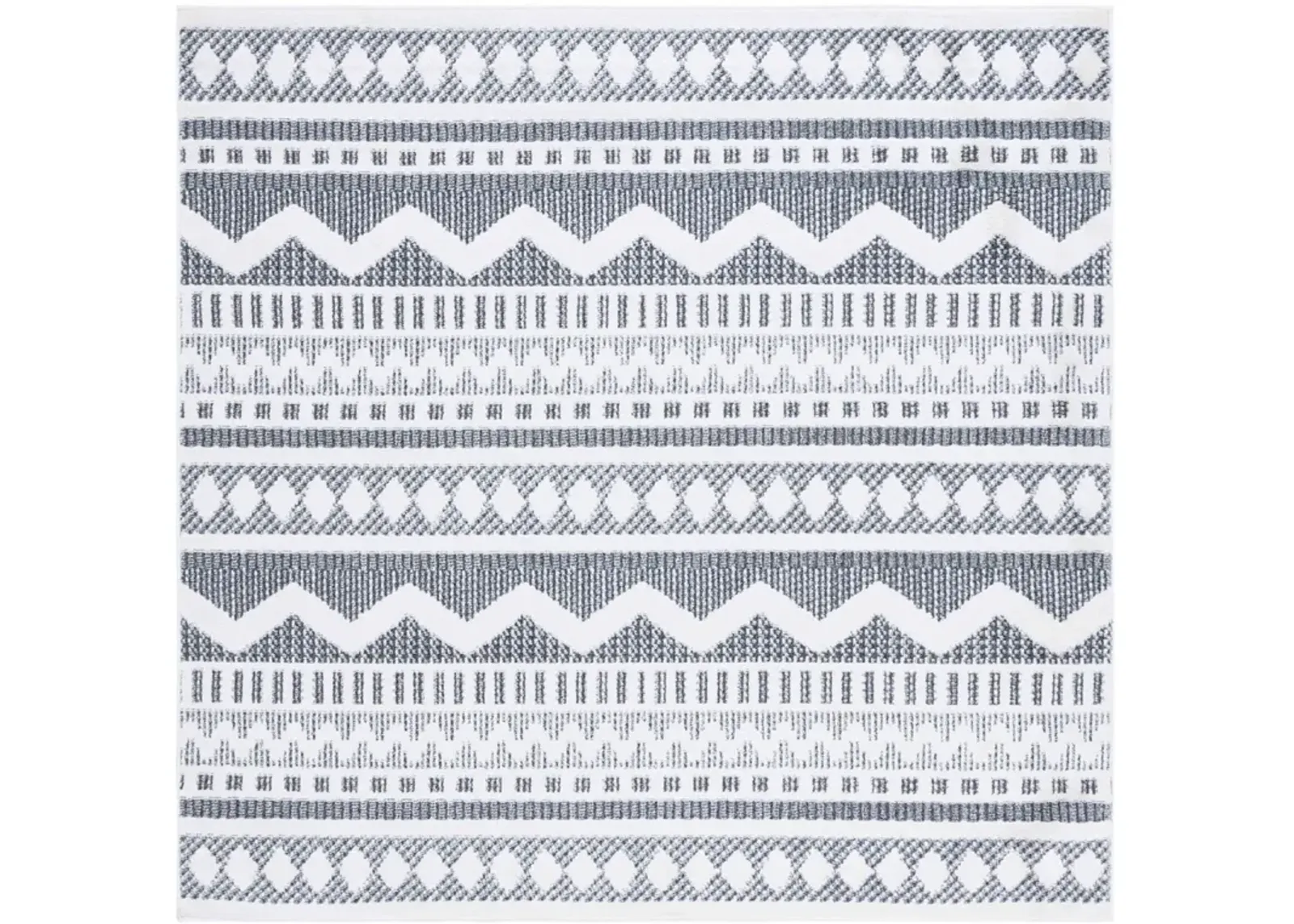 ALAMO 716 Grey 6'-7' X 6'-7' Square Square Rug