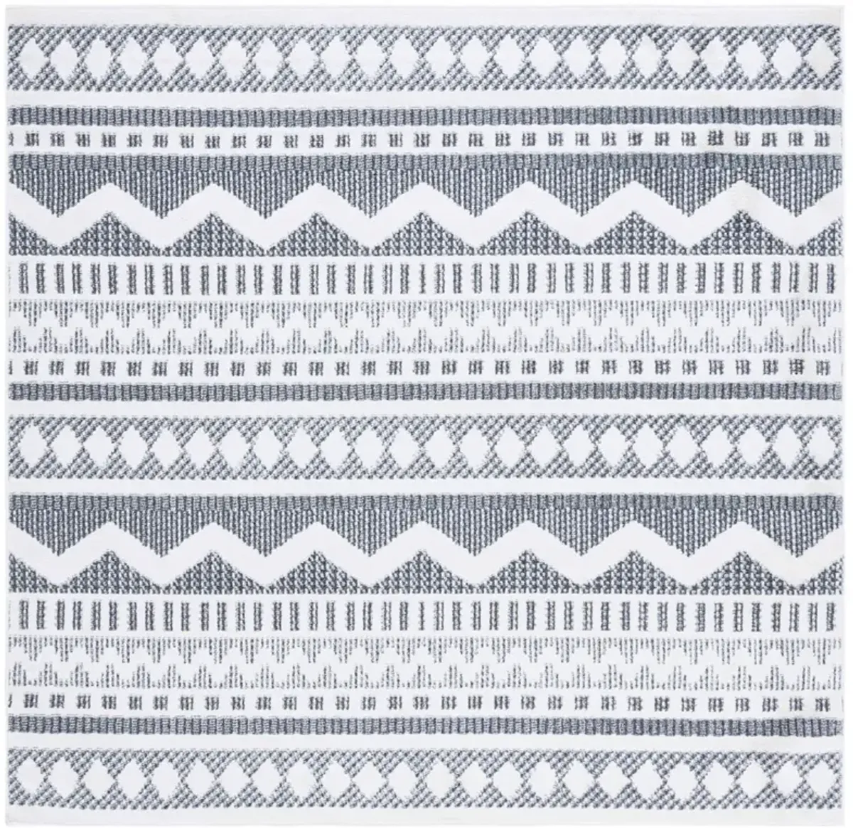 ALAMO 716 Grey 6'-7' X 6'-7' Square Square Rug