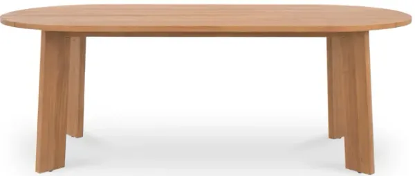 Delta Oval Outdoor Dining Table Natural