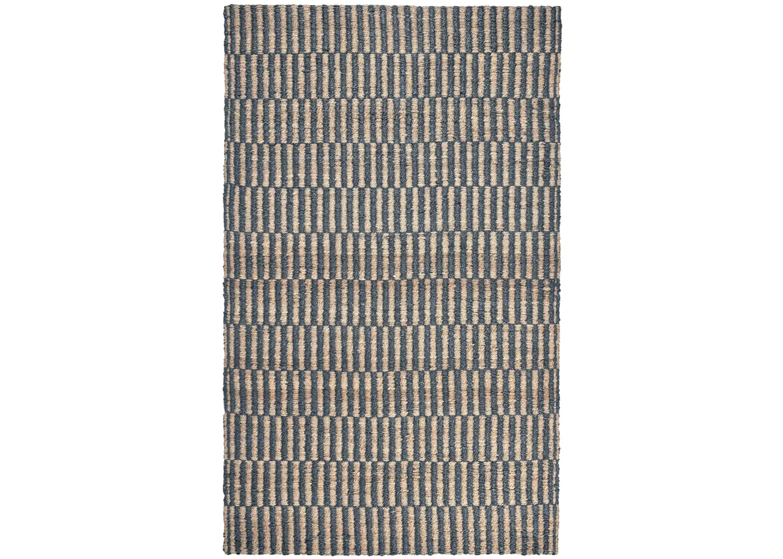 Monterey 5'x8' Jute Handwoven Sustainable Blue Accent Area Rug