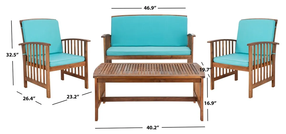 ROCKLIN 4 PC OUTDOOR SET