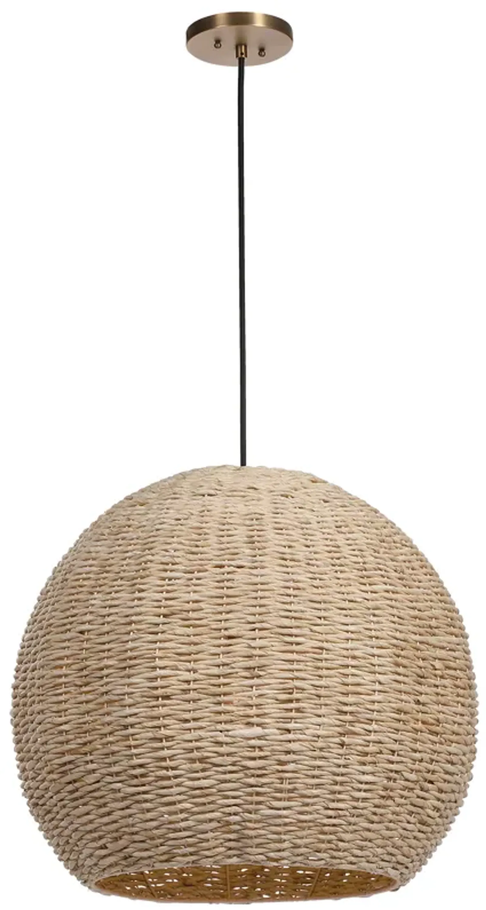 Seagrass 1 Light Dome Pendant