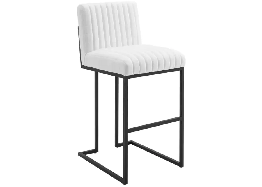 Indulge Channel Tufted Fabric Bar Stool