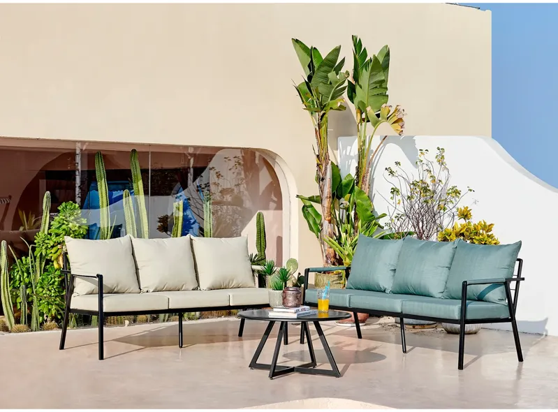 Rivano Grey Fabric Outdoor Sofas & Loveseat