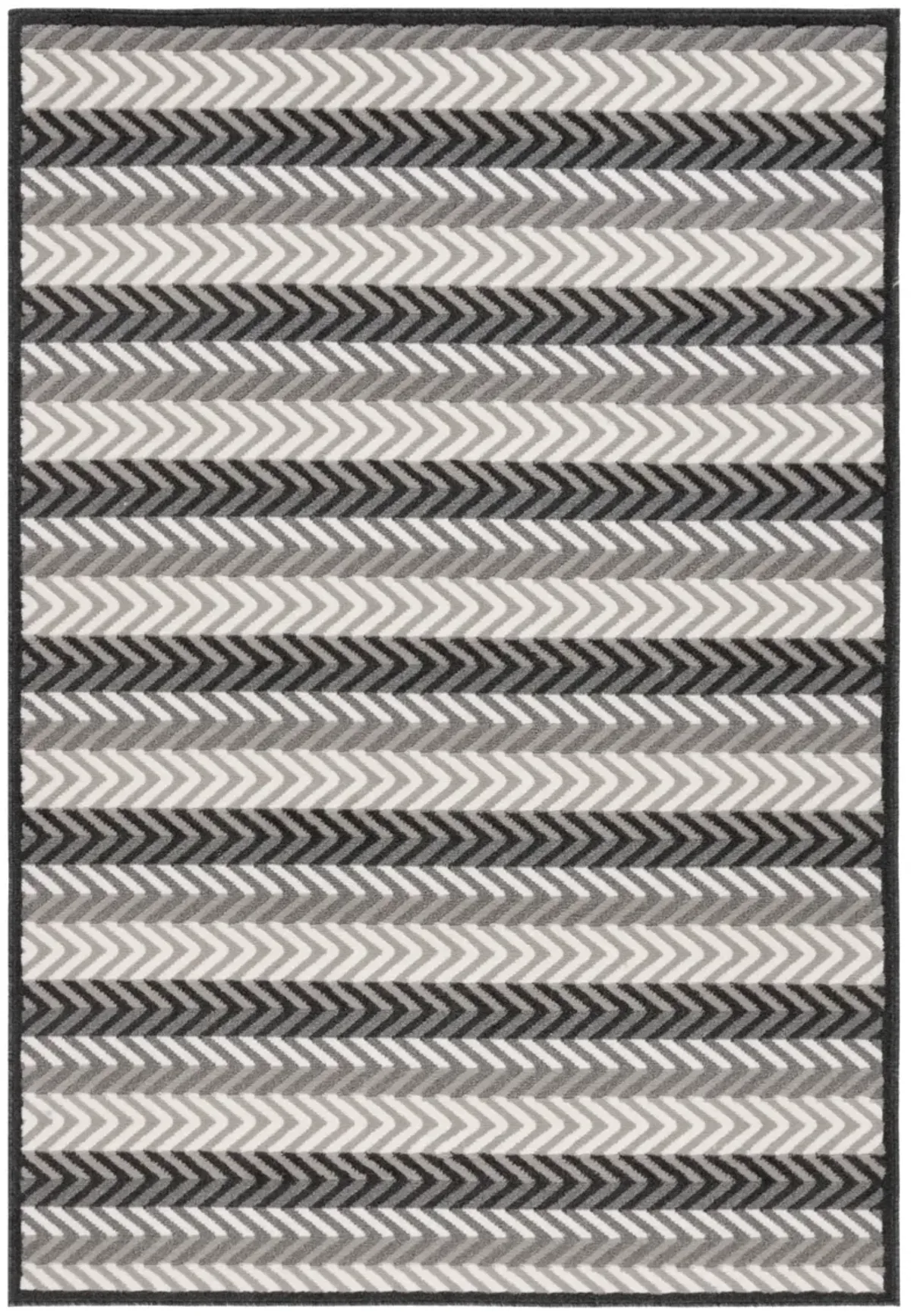 PYRAMID 247 GREY  4'-5' x 6'-5' Small Rectangle Rug