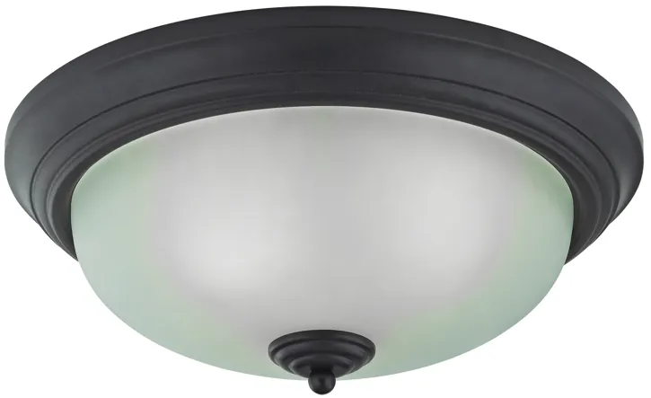 Huntington 15" Wide 3-Light Flush Mount - Oil Rubbed Bronze