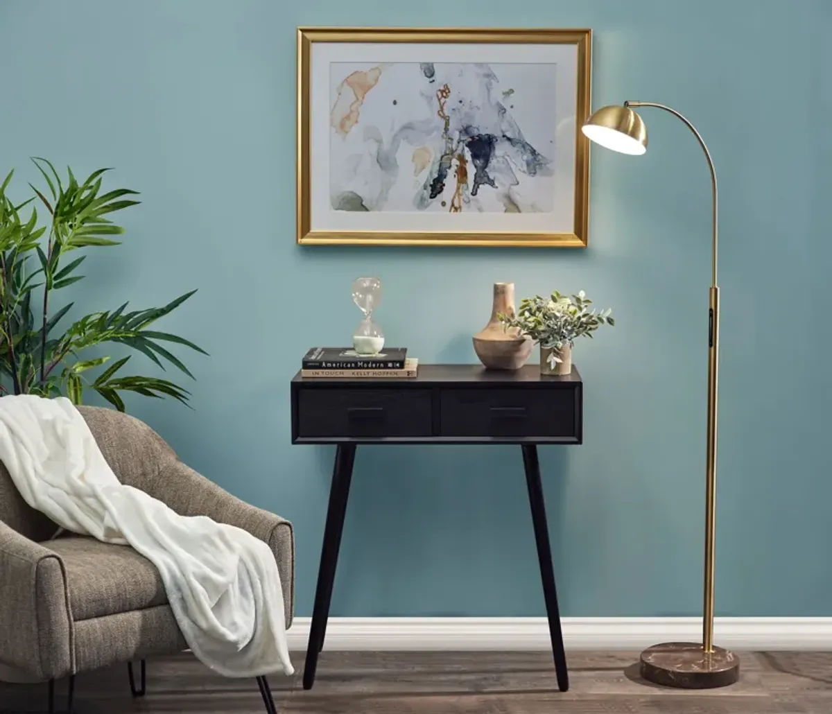 Bolton LED Floor Lamp w/ Smart Switch