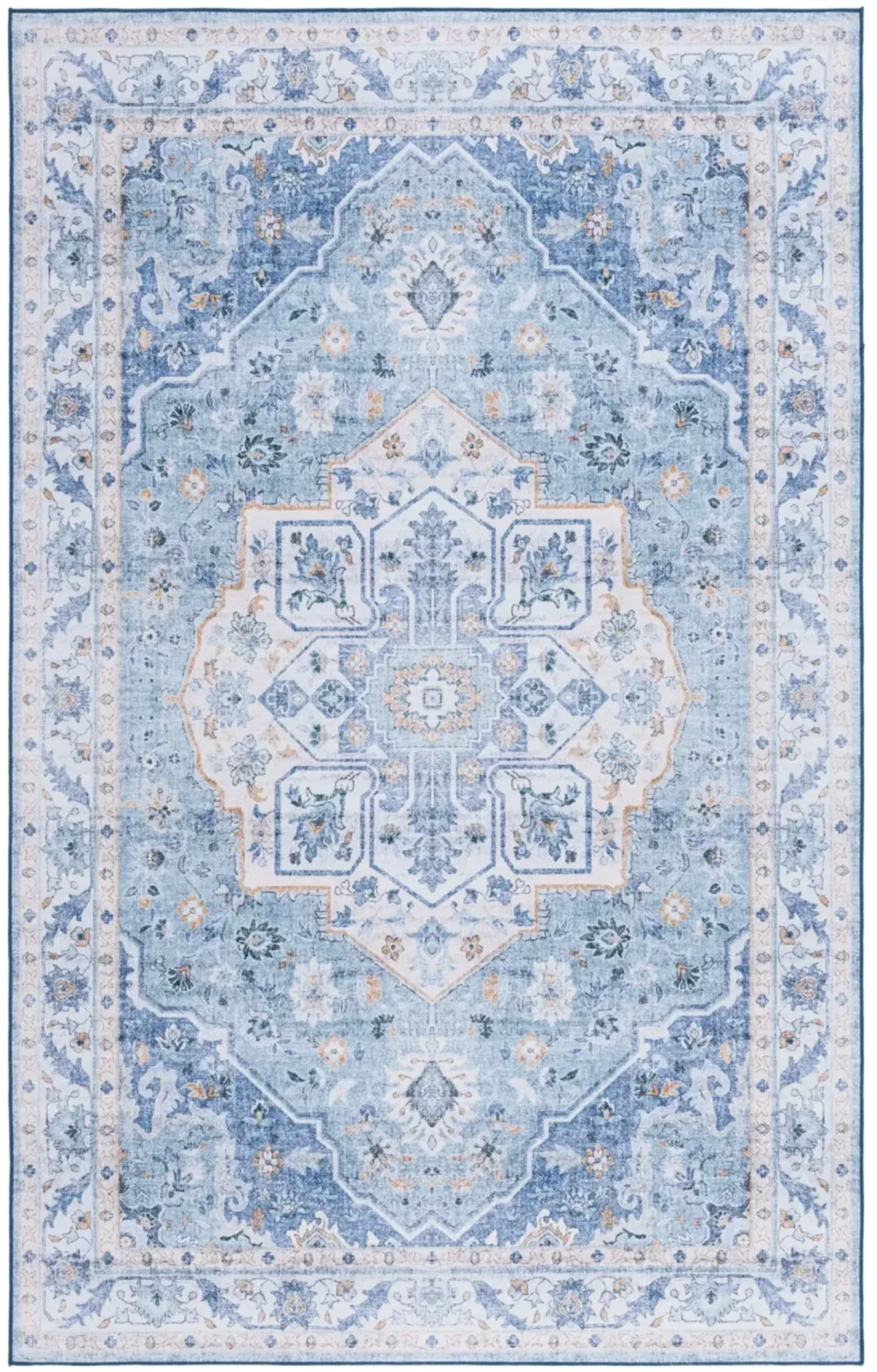 TUCSON 118 M/W S/R LIGHT BLUE  10' x 14' Large Rectangle Rug