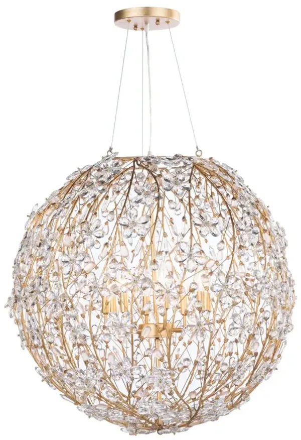 Cheshire Chandelier Large (Gold Leaf)