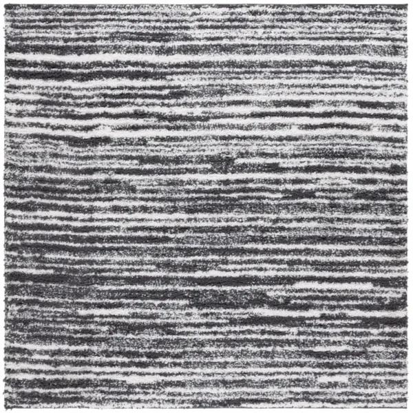 RUMI SHAG 110 CHARCOAL  6'-7' x 6'-7' Square Square Rug
