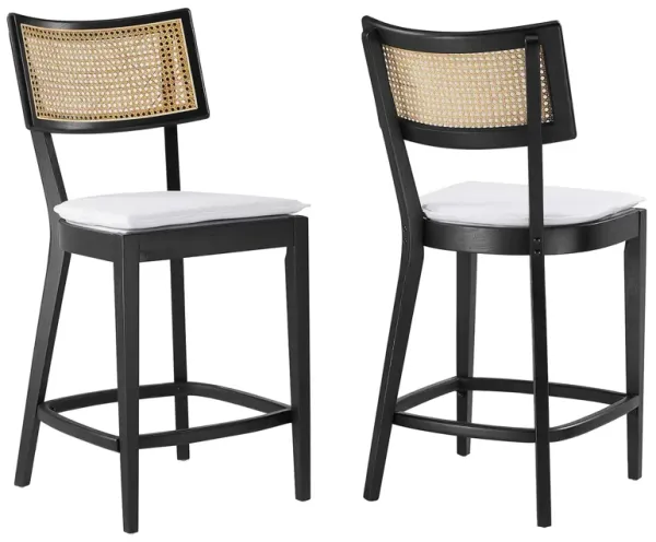 Caledonia Wood Counter Stools Set of 2 by Modway