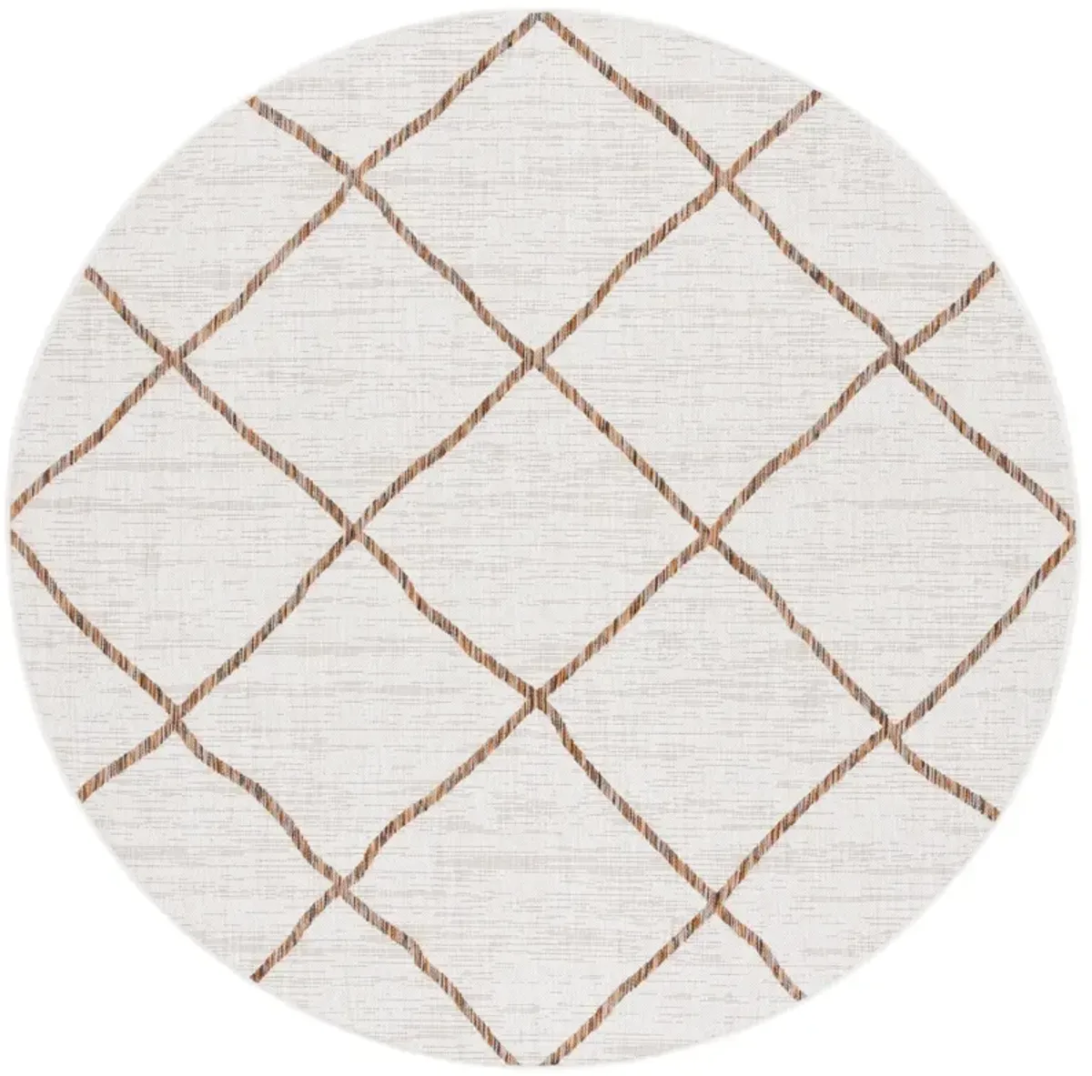 COURTYARD  8635 IVORY  6'-7' x 6'-7' Round Round Rug