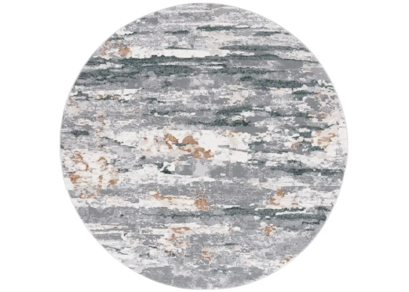 ALENIA 107 GREY  6'-7' X 6'-7' Round Round Rug