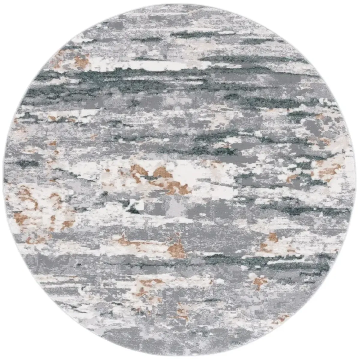 ALENIA 107 GREY  6'-7' X 6'-7' Round Round Rug