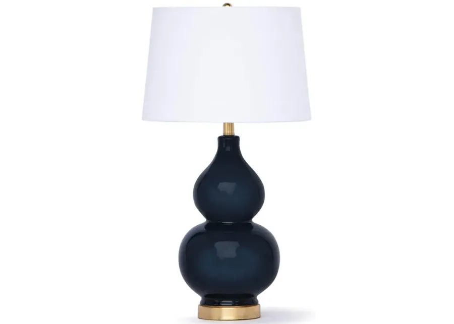 Coastal Living Madison Ceramic Table Lamp (Navy)