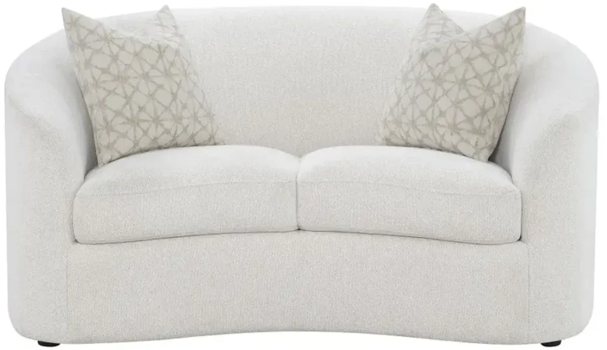 Rainn 2-piece Upholstered Tight Back Living Room Set Latte