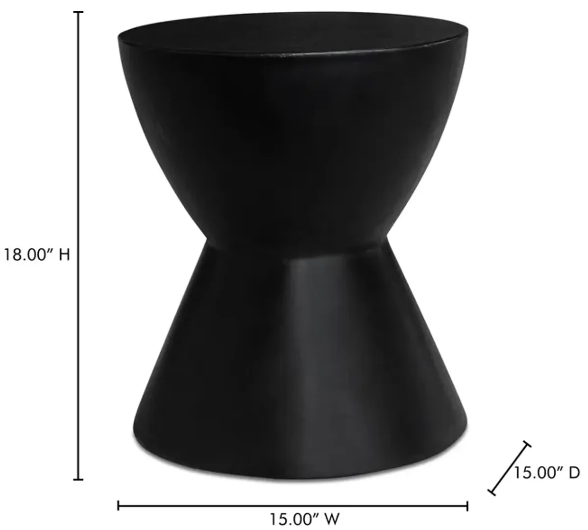 HOURGLASS OUTDOOR STOOL
