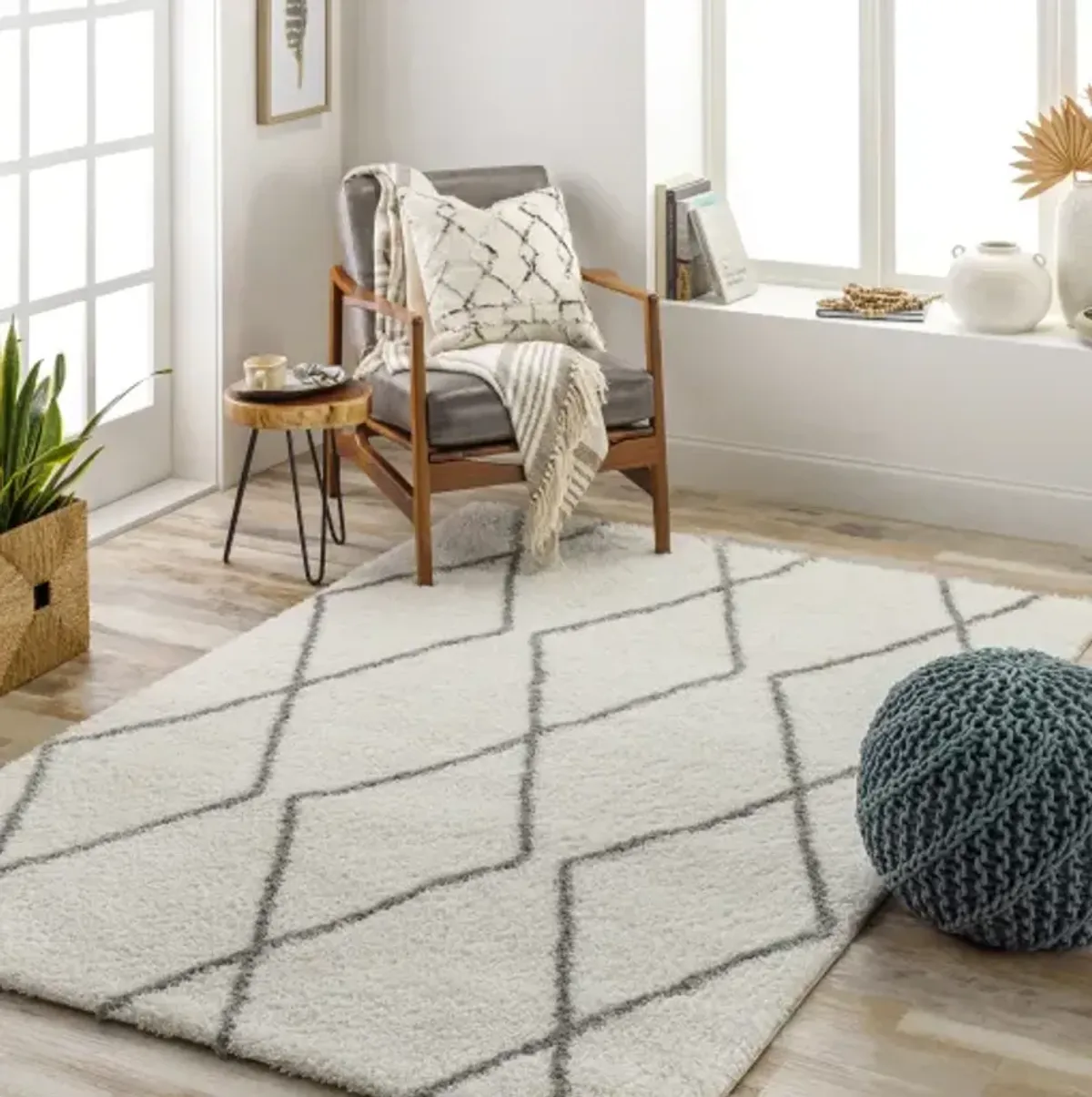 Cloudy Shag CDG-2317 7'10" x 10' Machine Woven Rug